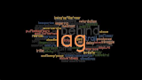 What is another word for lagged .